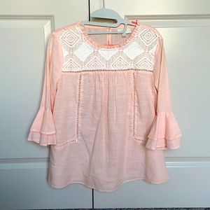 NWOT LOFT Peach XS blouse top